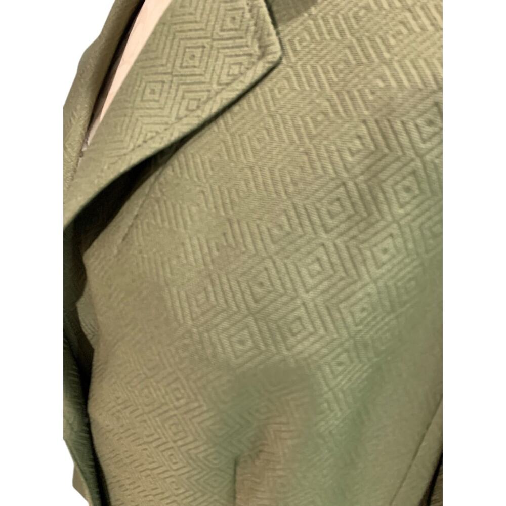 Size 14P Le Suit Petite New Womens Green Skirt Suit Jacket Blazer Olive Green - Picture 5 of 10
